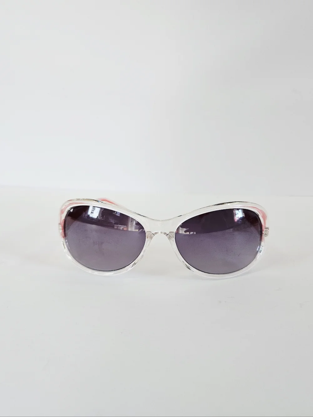 Vintage Dolce & Gabbana Wayfarer Red Large Gradient Frame Smoke Lens Sunglasses